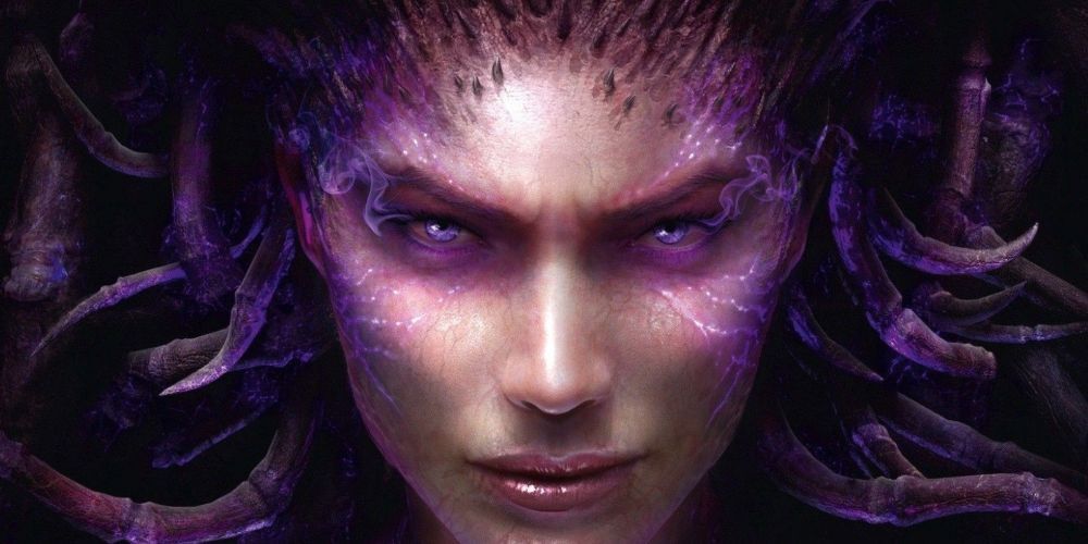 Close up of Sarah Kerrigan in StarCraft 2